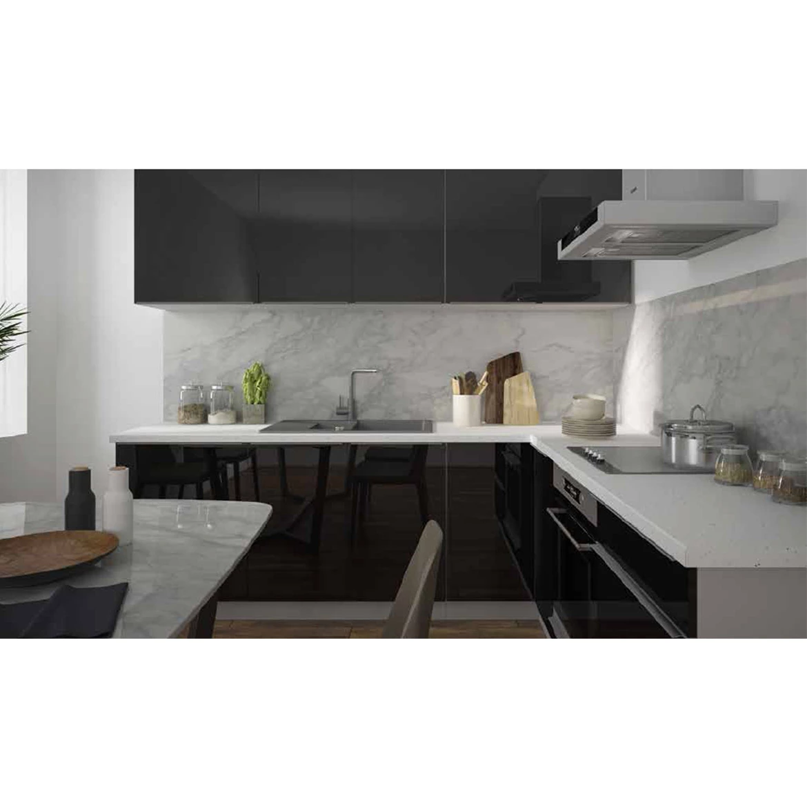 Prednja vrata Essen ZM 57/60 crna