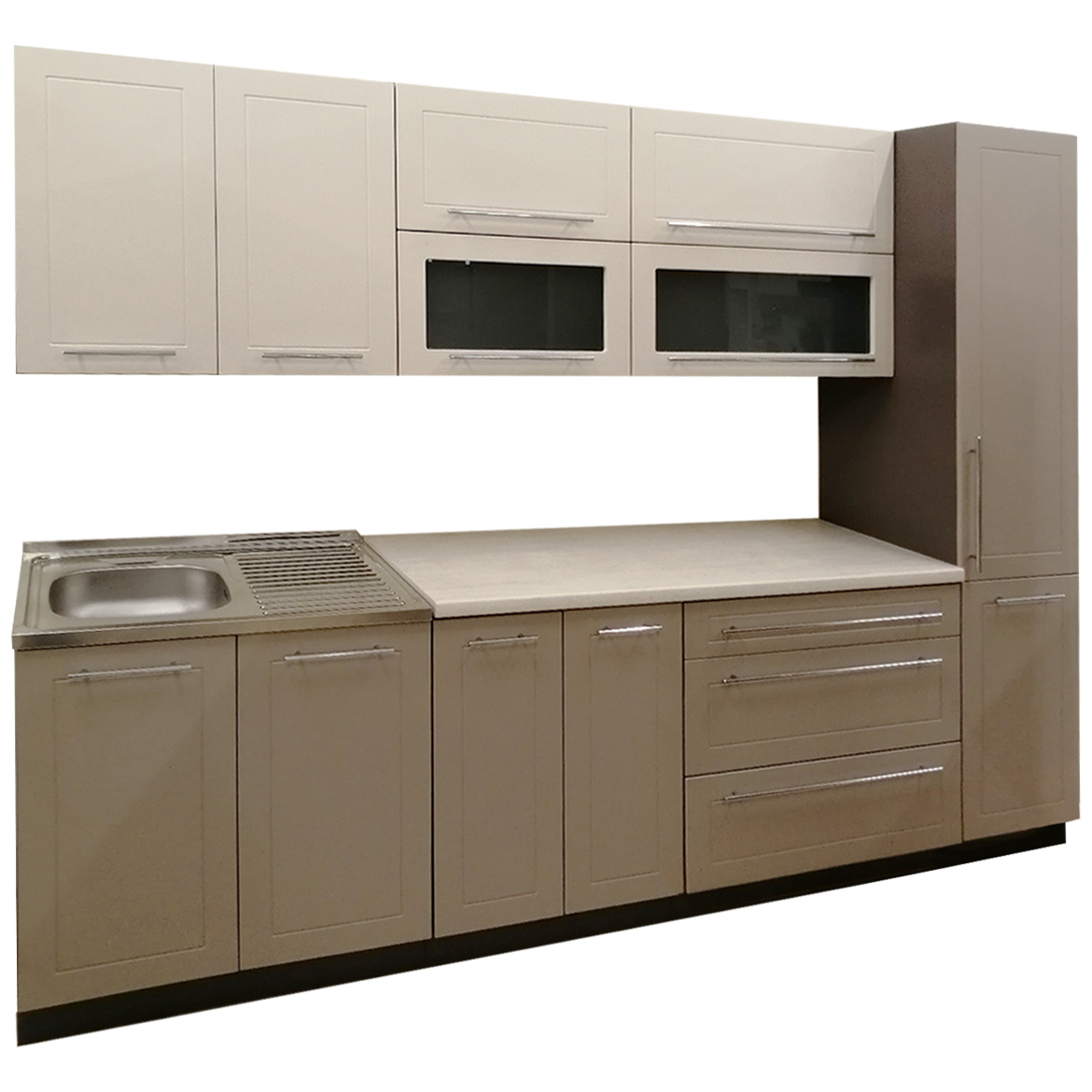 Kuhinjski element Quantum 14Dl / 60 bež  / braon