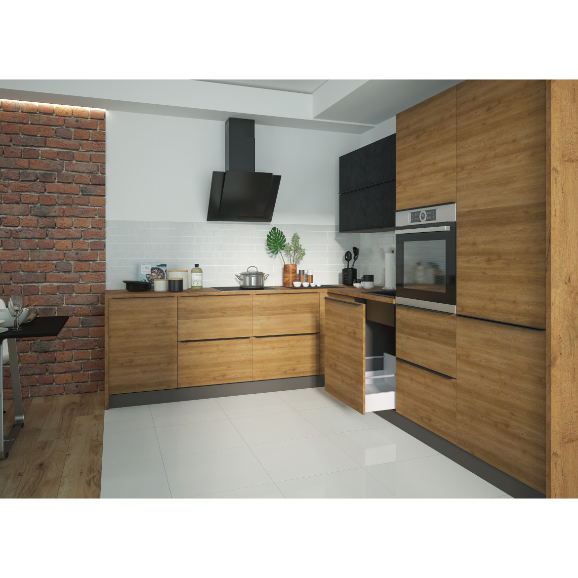 Kuhinjski element Malmo Permbroke D3M / 80 braon