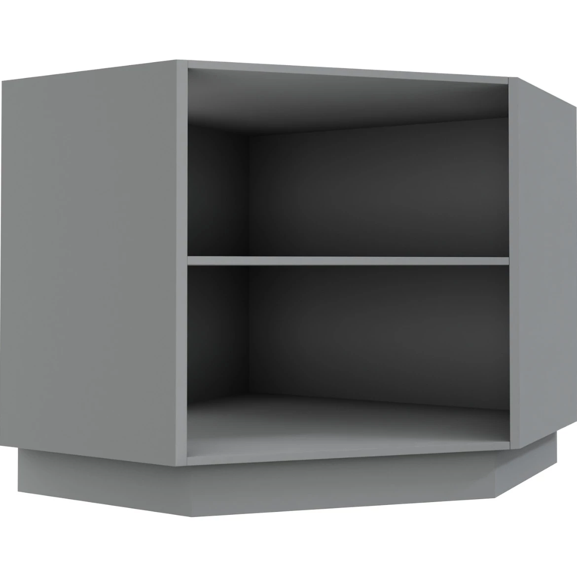 Baza ugaona za 1 vrata 90 cm siva