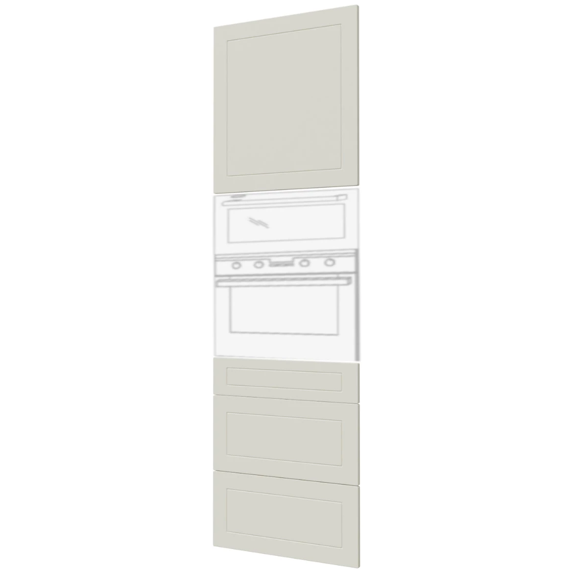 Prednja vrata Quantum D14 RU / 3M / 3E / 3H / 3A vanila mat