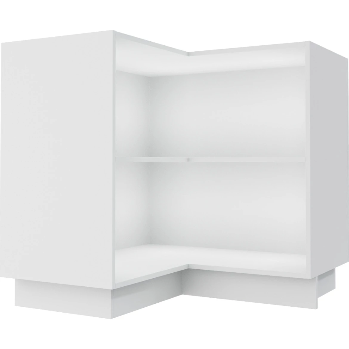 Baza ugaona za 2 vrata 90 cm bela