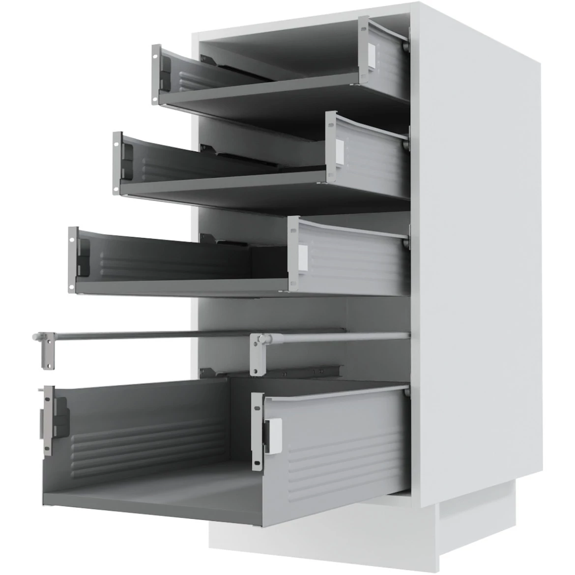 Baza za 4 fioke 40 cm bela