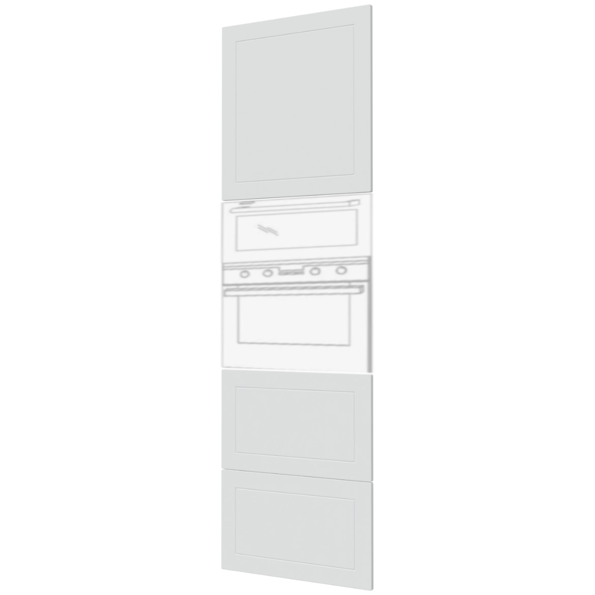 Prednja vrata Quantum D14 RU / 2M / 2E / 2H / 2A - 356 bela mat