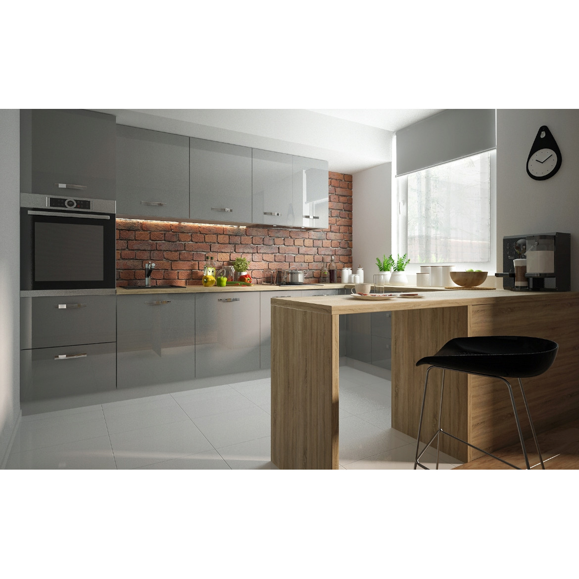 Prednja vrata Essen siva 40/96 W4 / 40 W4 / 80