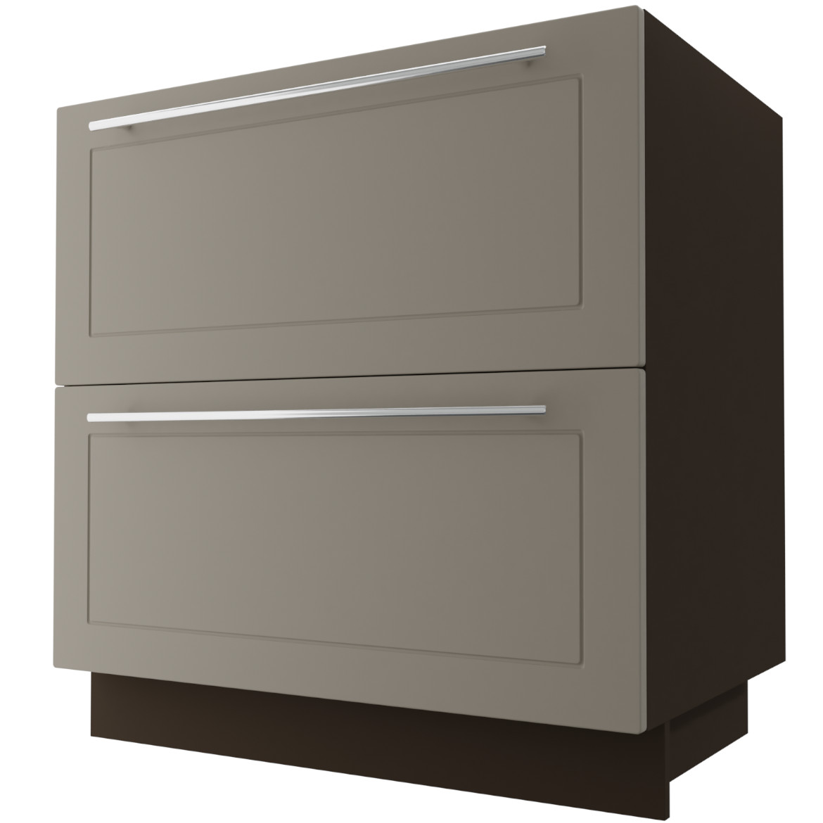 Kuhinjski element Quantum D2M / 80 bež mat / braon