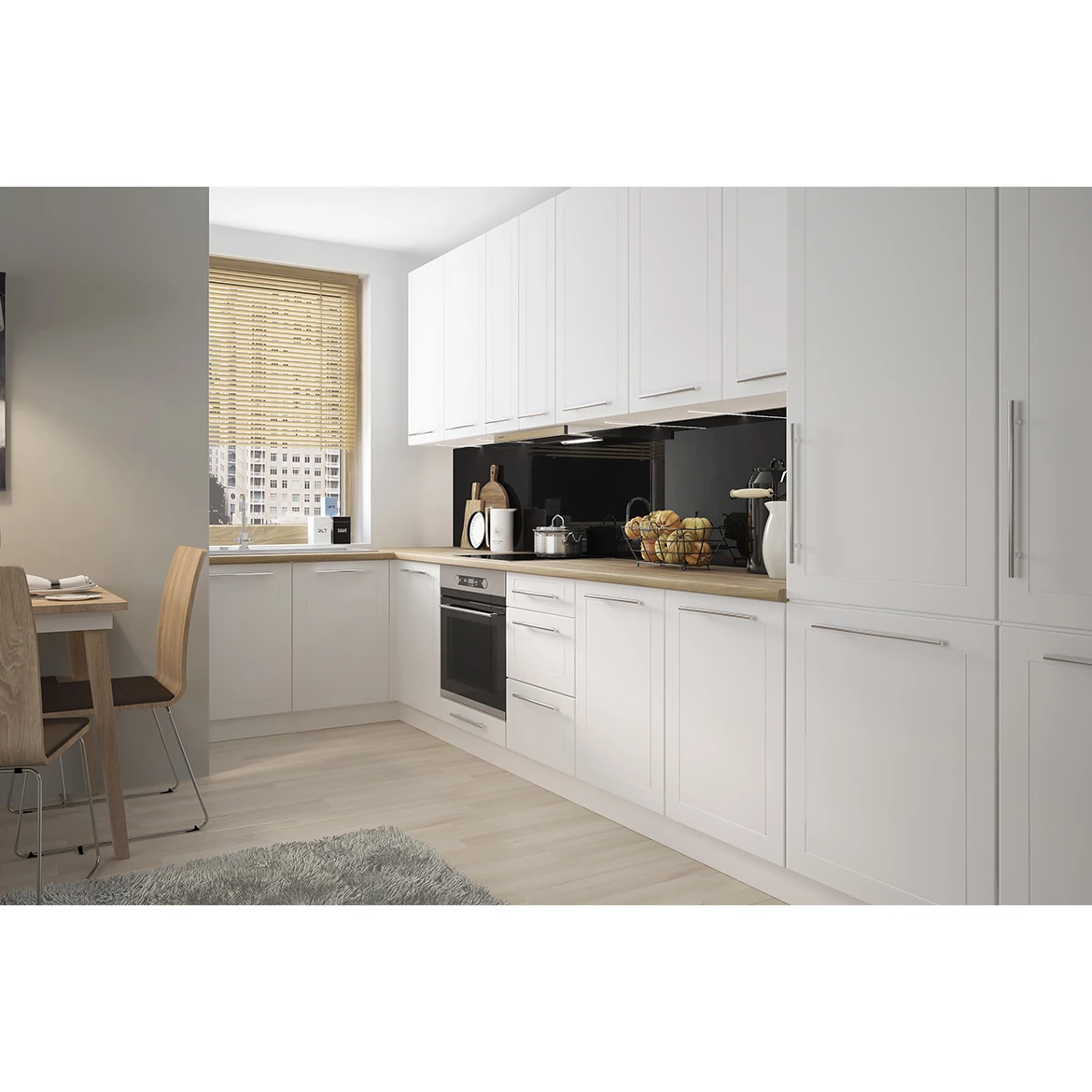 Prednja vrata Quantum 45x96 cm bela mat