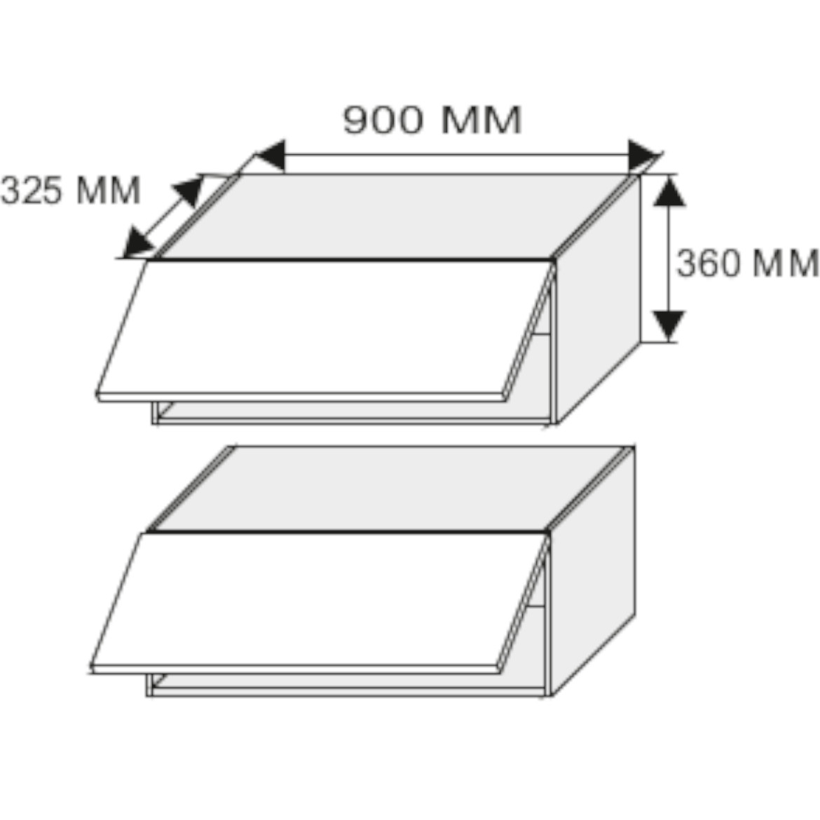 Kuhinjski element Quantum W4B / 90 vanila / braon
