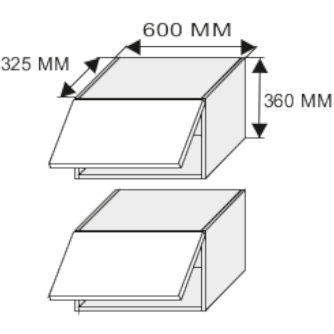 Kuhinjski element Quantum W4B / 60 HK avent vanila / braon