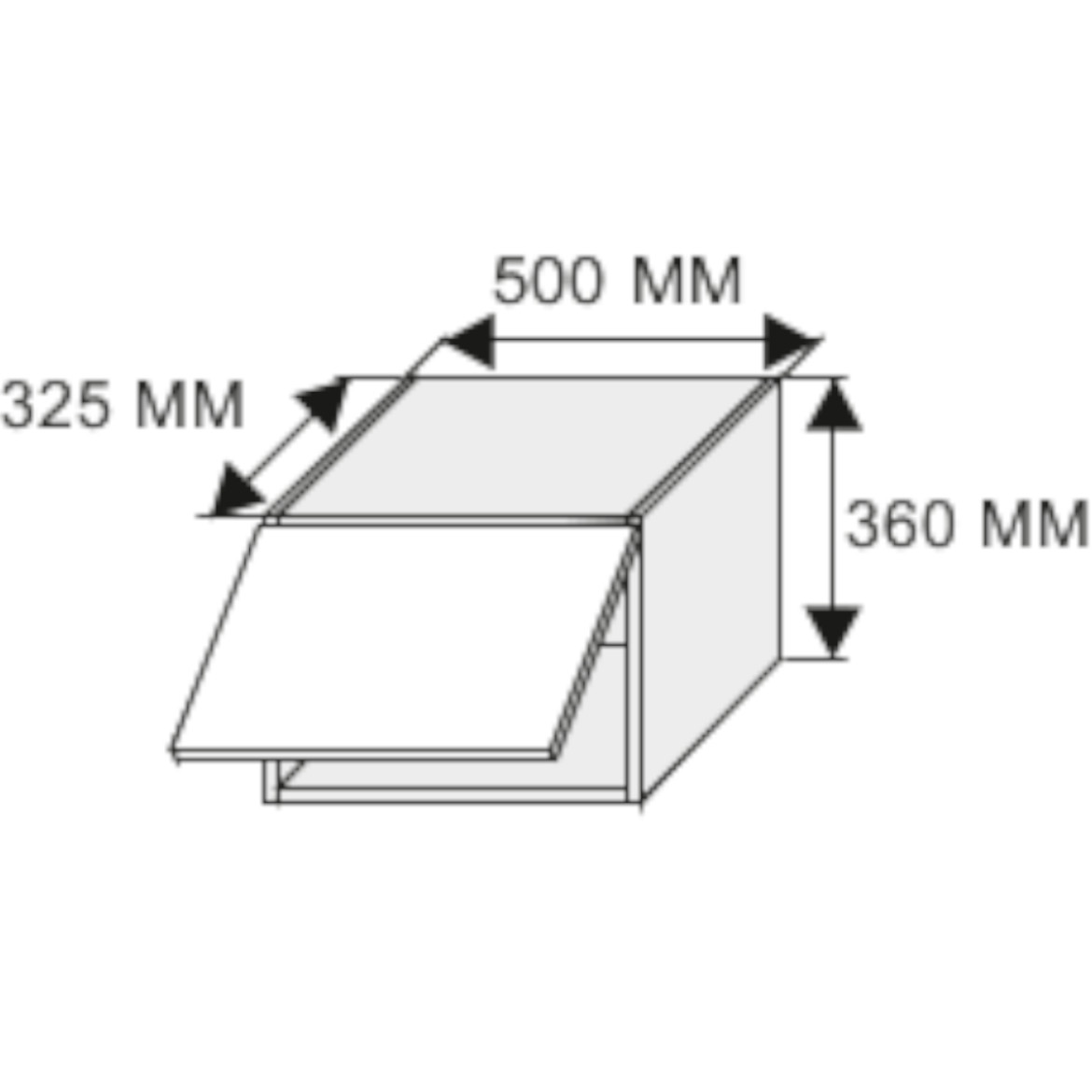 Kuhinjski element Quantum W4B / 50 bež mat / braon