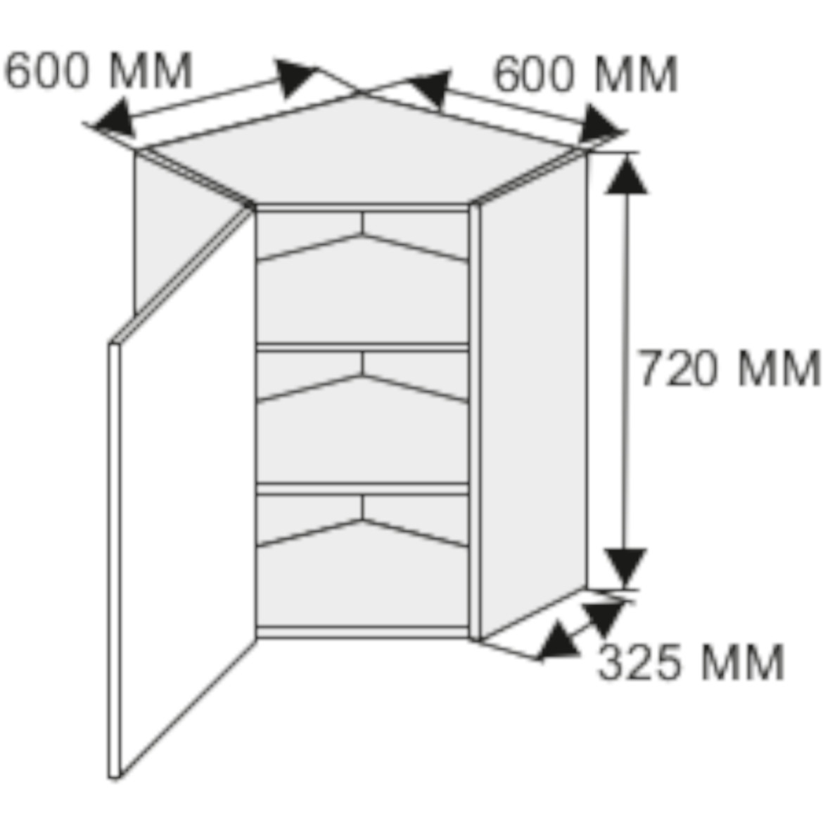 Kuhinjski element Quantum W10 vanila / braon