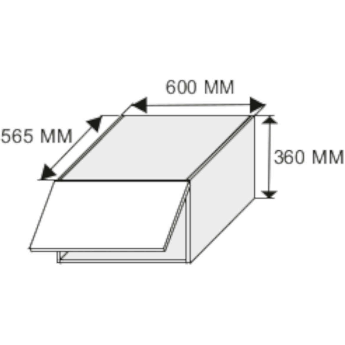 Kuhinjski element Quantum W6B / 60 vanila / braon