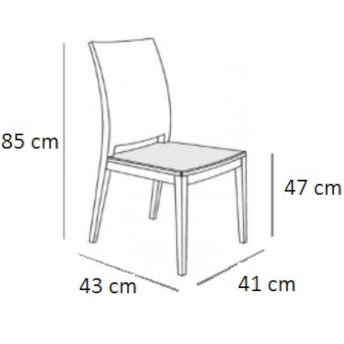 Stolica W107 beton DAG51 DD