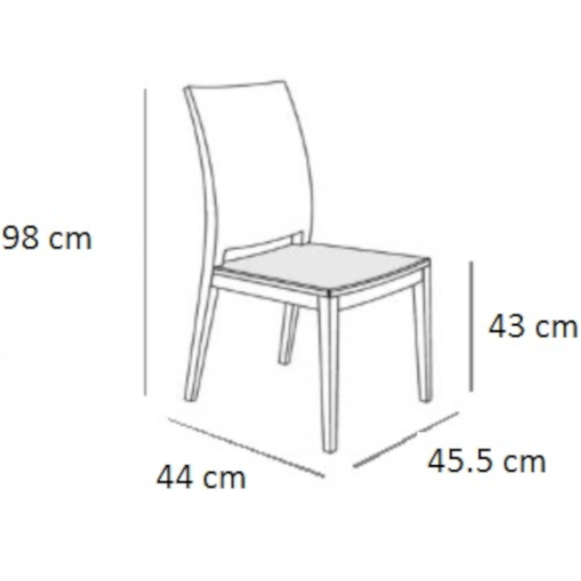 Stolica Wotan hrast DAG198 CC