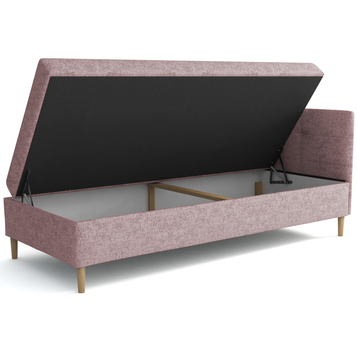 Krevet Olimp sa prostorom za odlaganje desni 84x204x82 cm roze