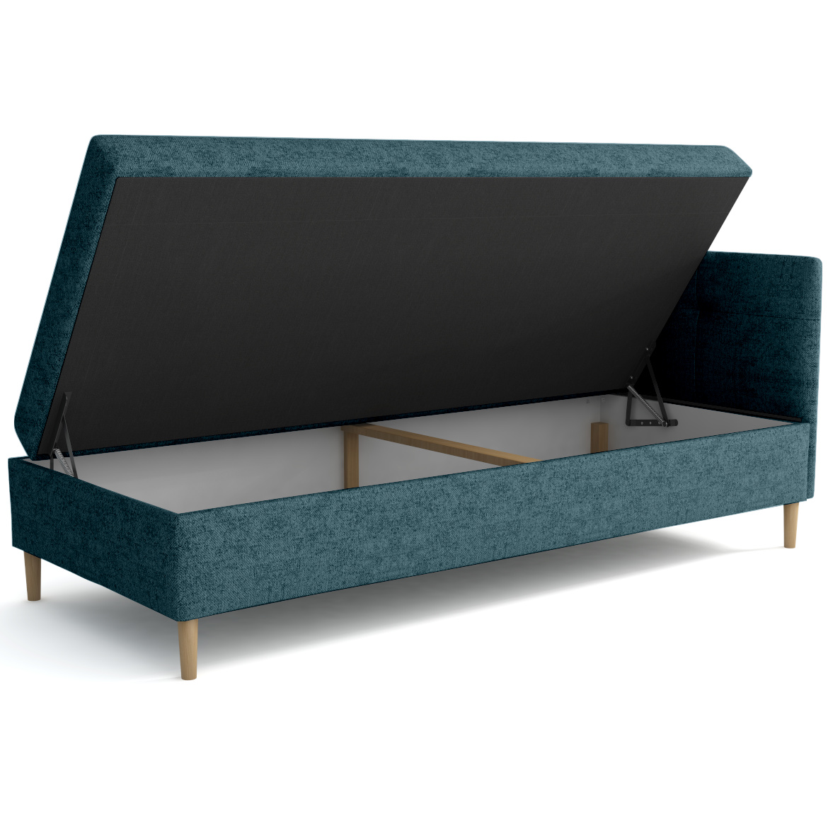 Krevet Olimp sa prostorom za odlaganje desni 94x204x82 cm zeleni