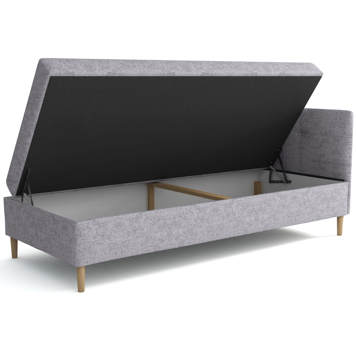 Krevet Olimp sa prostorom za odlaganje desni 94x204x82 cm ljubicasti