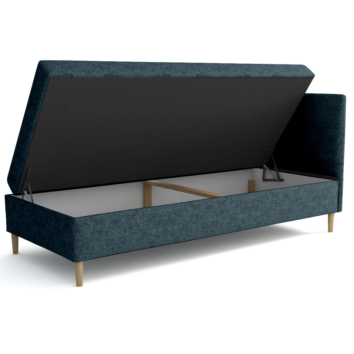 Krevet Enzo sa prostorom za odlaganje desni 82x204x112 cm zeleni