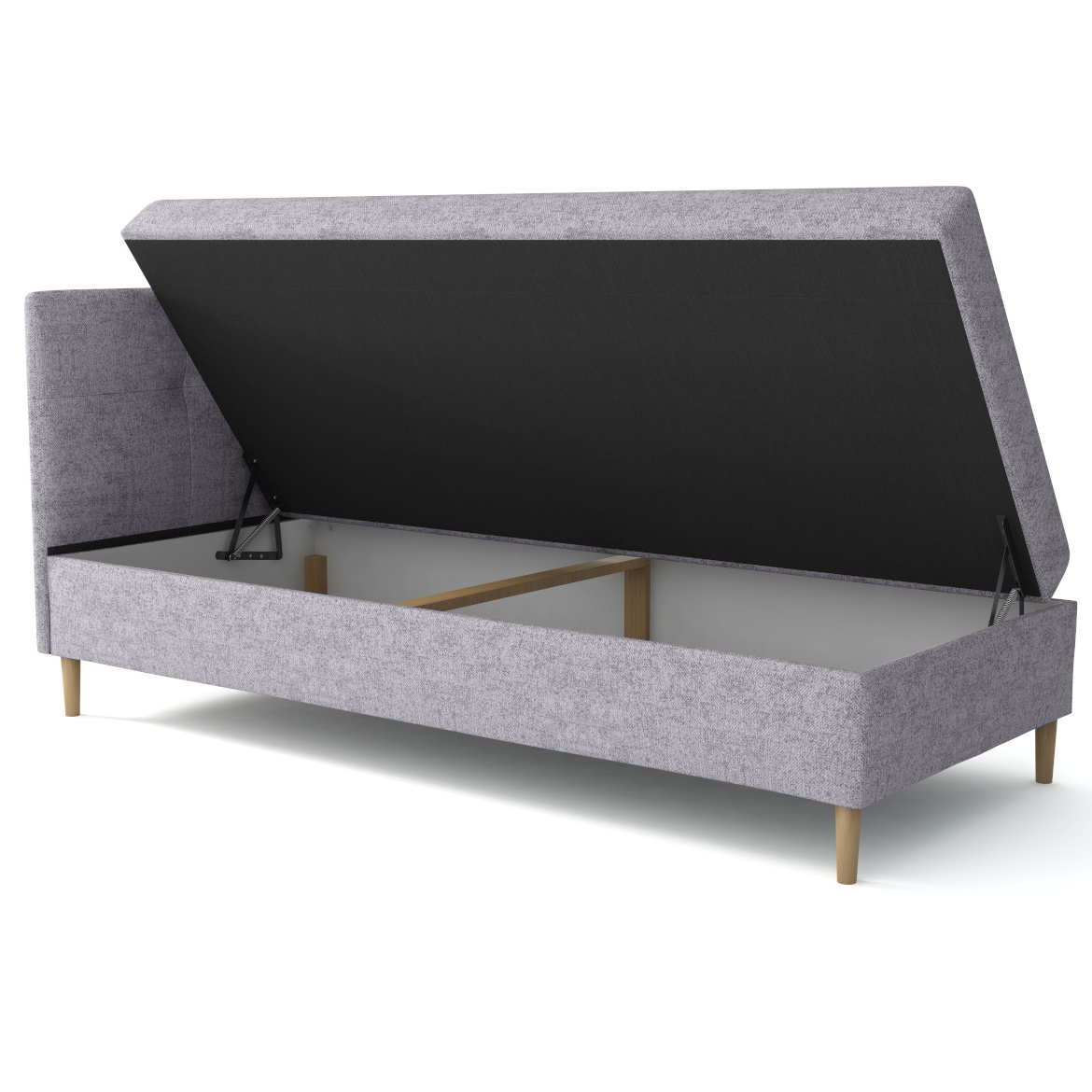 Krevet Enzo sa prostorom za odlaganje levi 82x204x112 cm ljubicasti