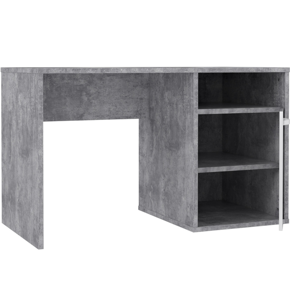 Canmore radni sto 1 vrata 120x60x73,5 cm cement / beli