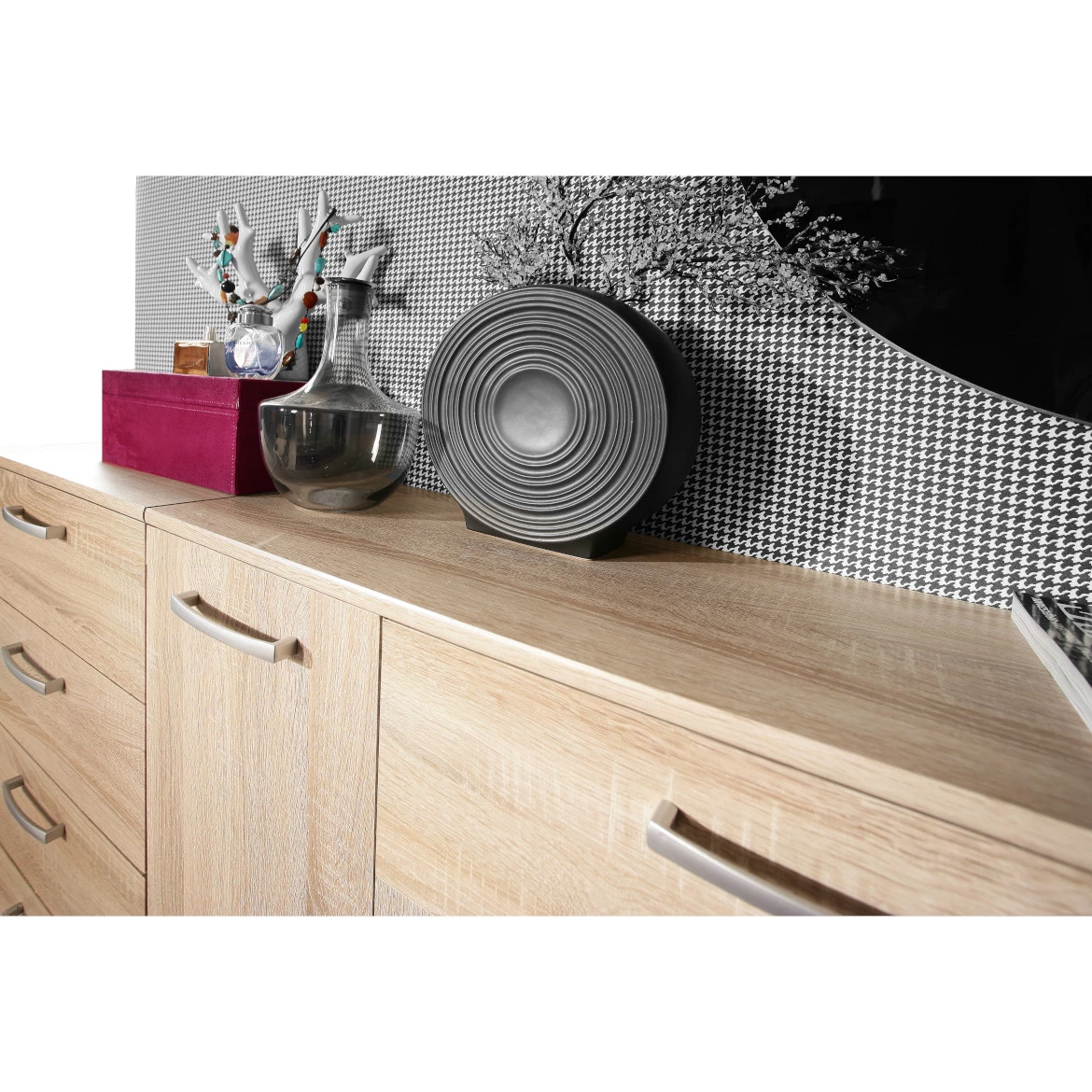 Niko komoda 4 fioke 50x29x82 cm natur (sonoma hrast)