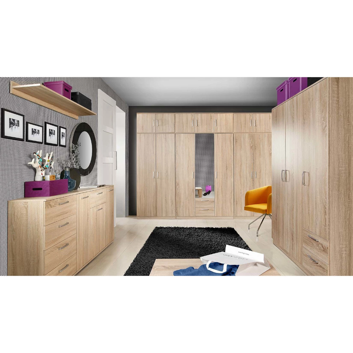 Niko komoda 4 fioke 50x29x82 cm natur (sonoma hrast)