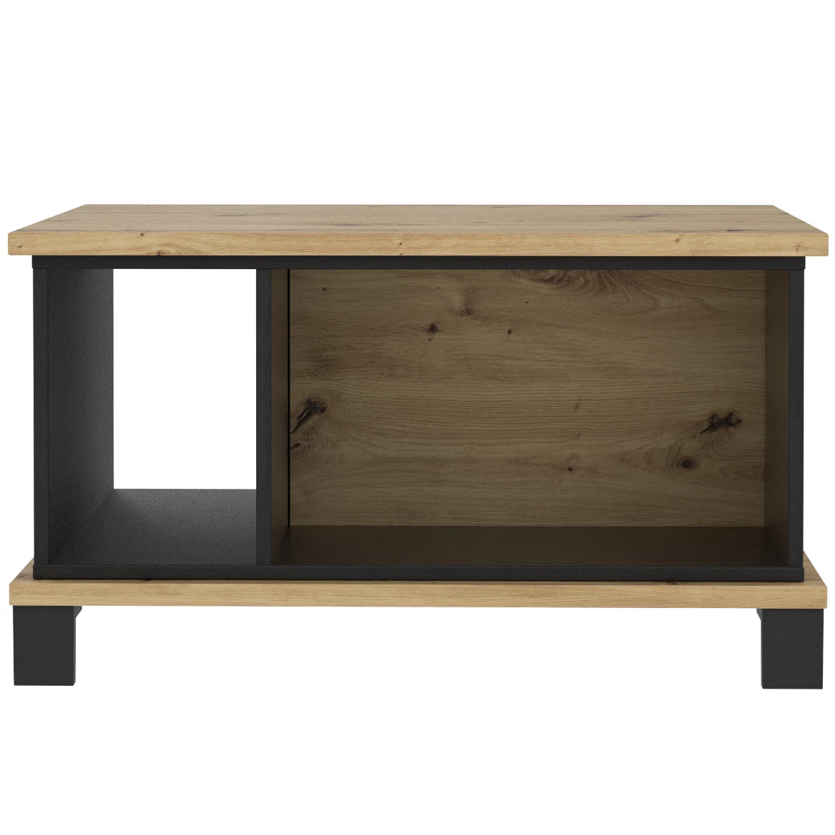 Klub sto Trondheim 80x54,8x44,6 cm natur/crni
