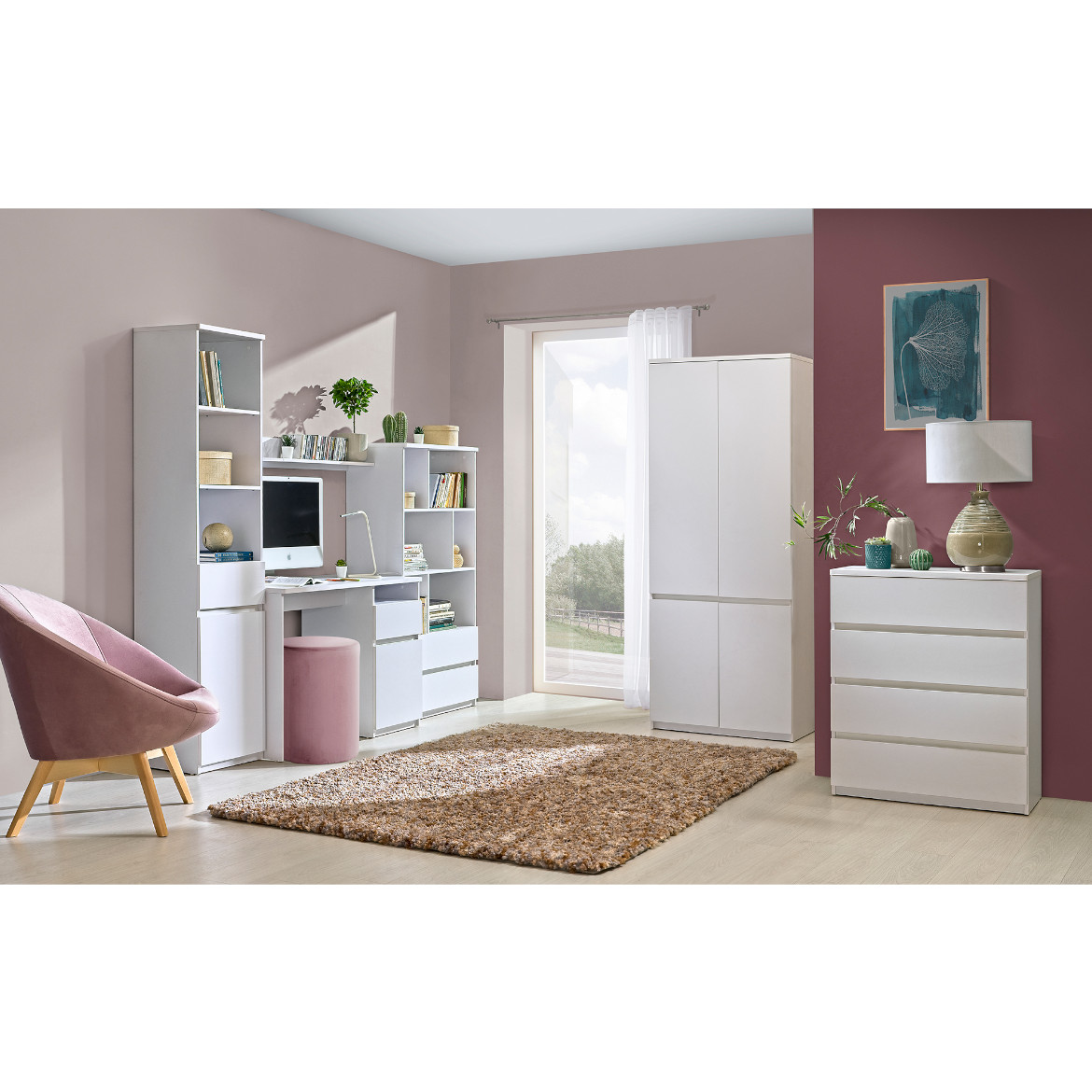 Arca nocni ormaric 40x40x49 beli