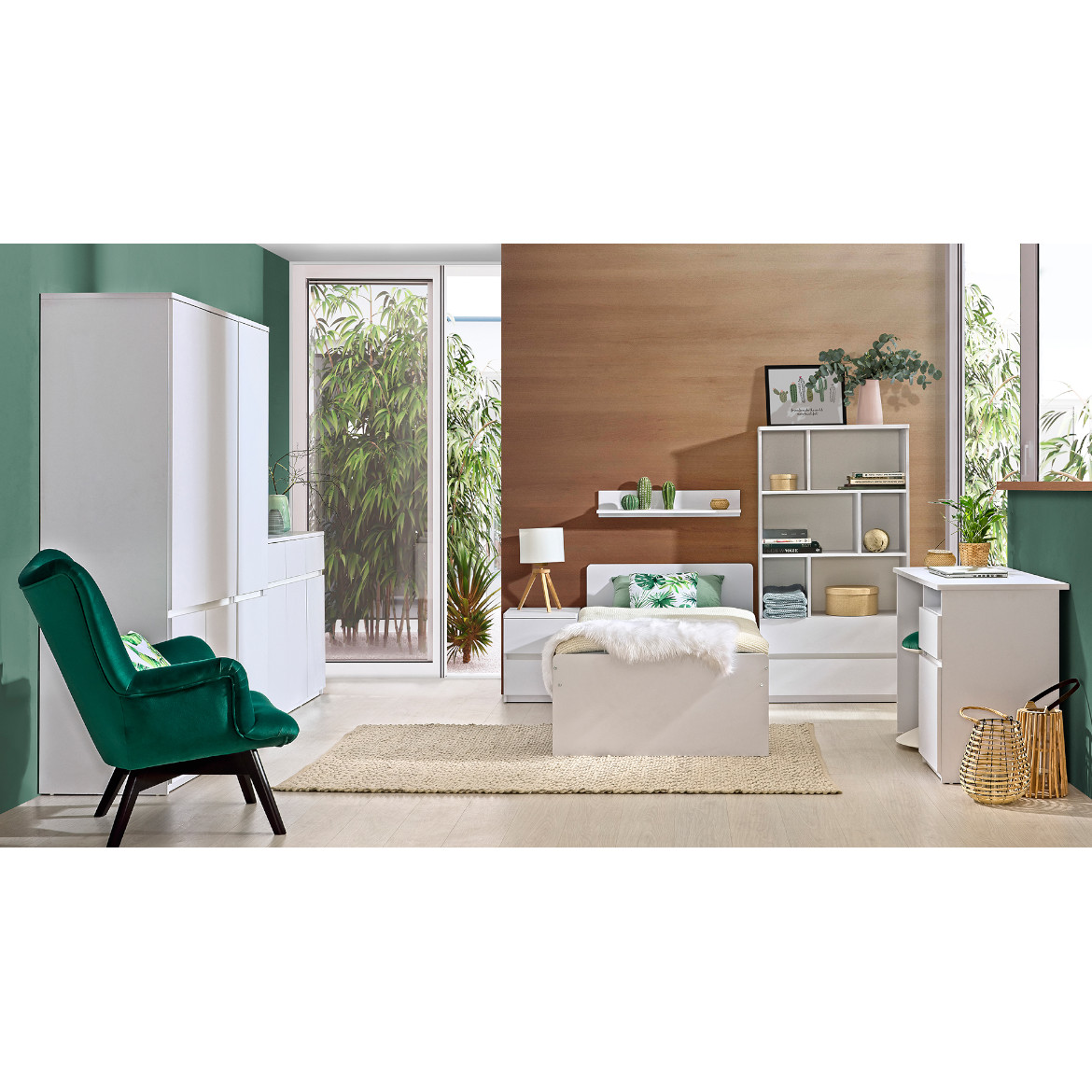 Arca nocni ormaric 40x40x49 beli