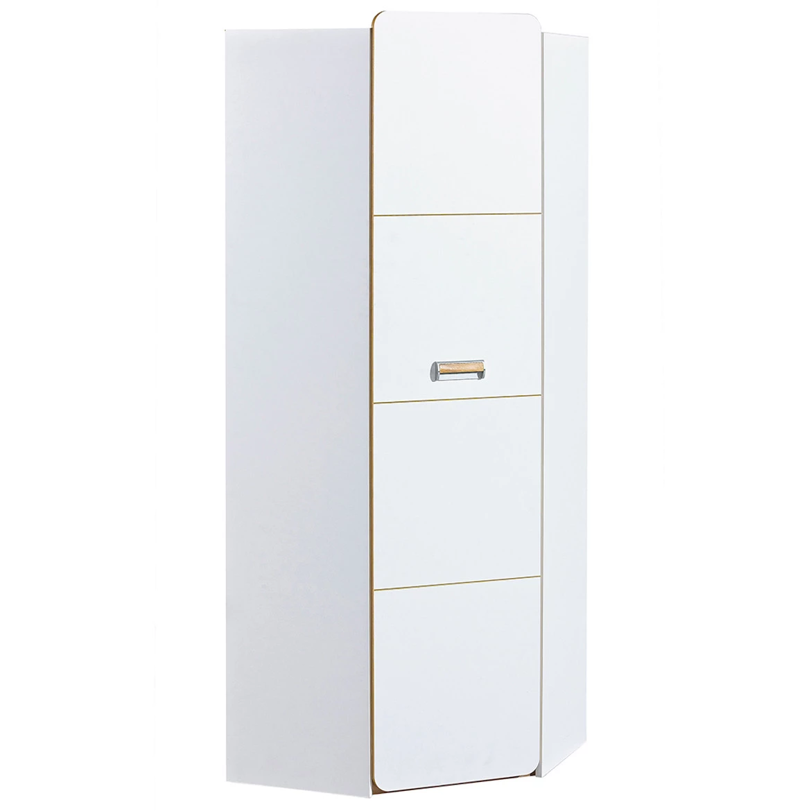 Ormar ugaoni Lorento 1 vrata 71x71x188 bela