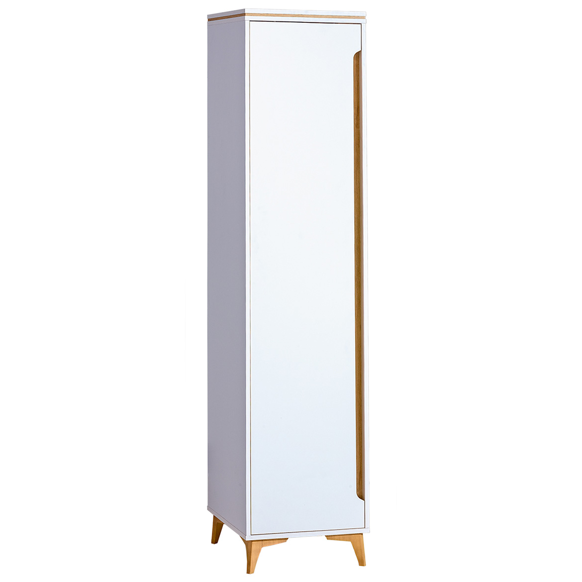 Ormar Gappa 1 vrata 46,8x52x199,6 bela/natur