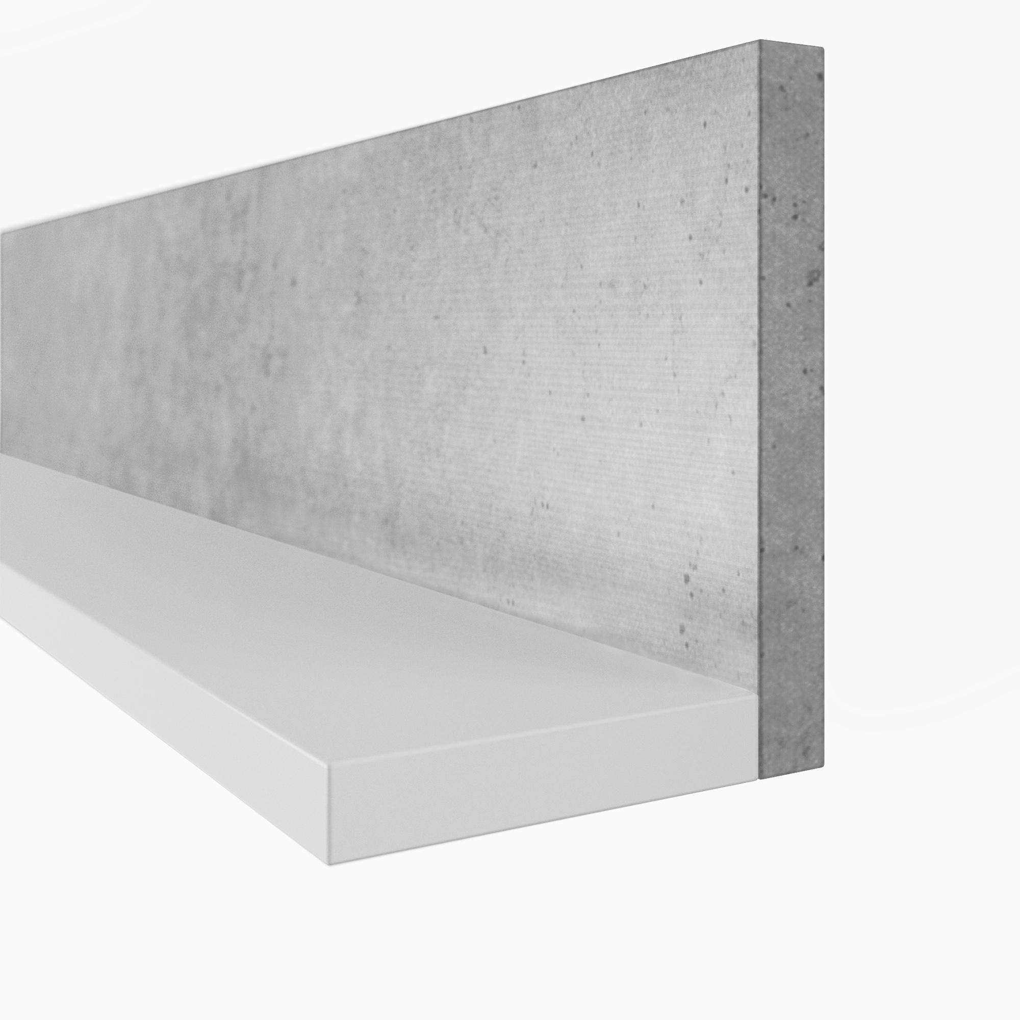 Bota komoda 2 vrata + 4 fioke + 3 police 180x37x98 cm beton/bela