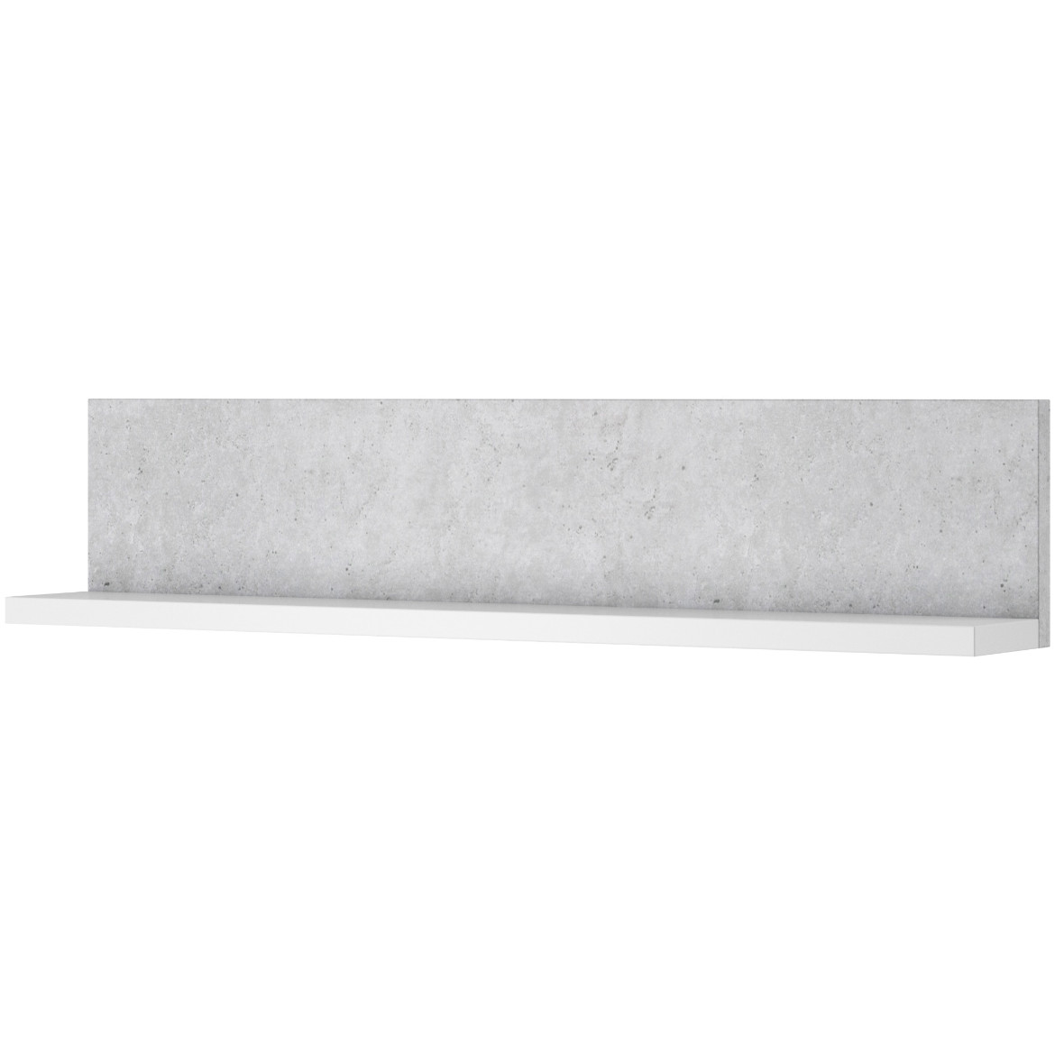 Bota zidna polica 150x24x32 bela/beton
