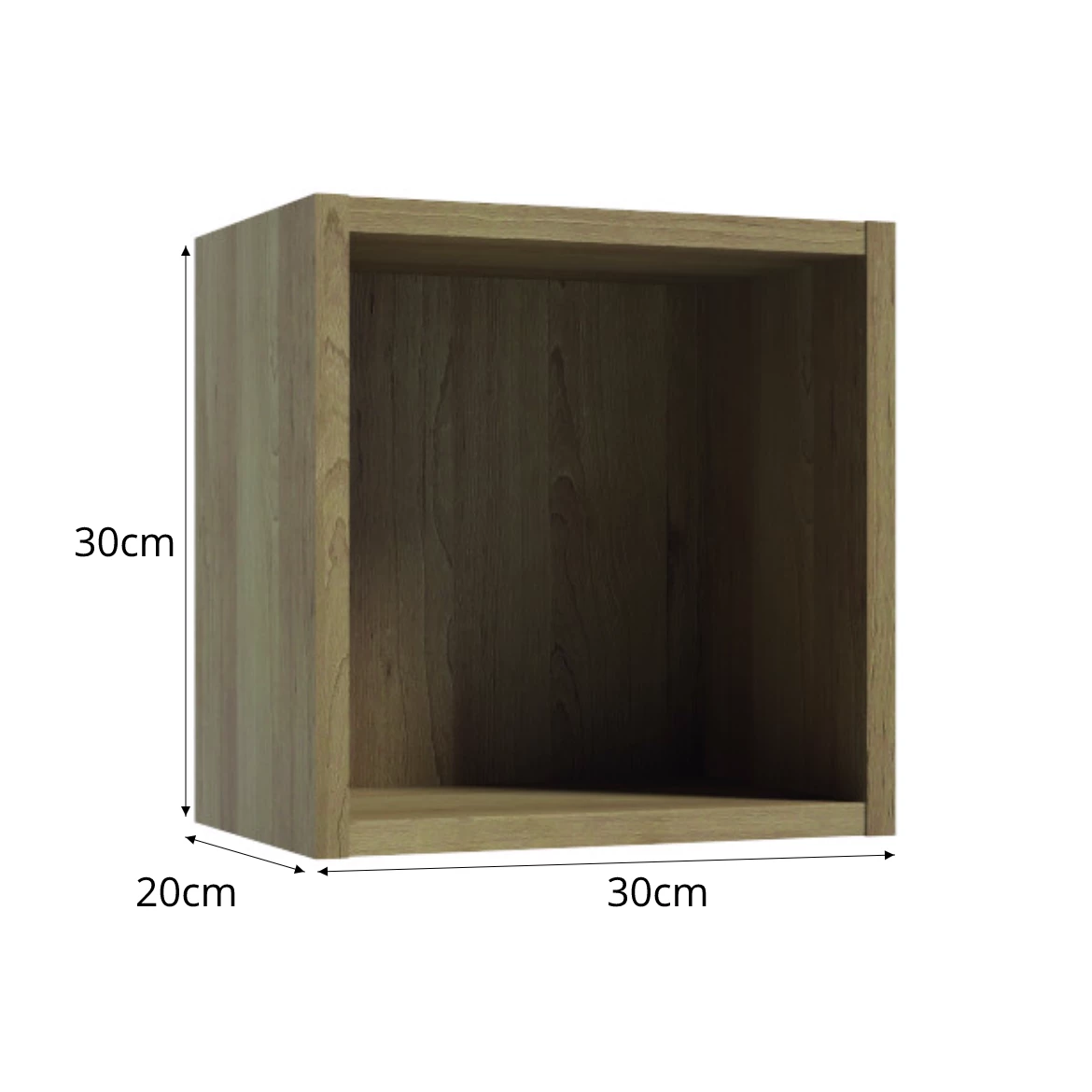 31RT QUBIK ORMARIC 30X20X30 CM BUKVA