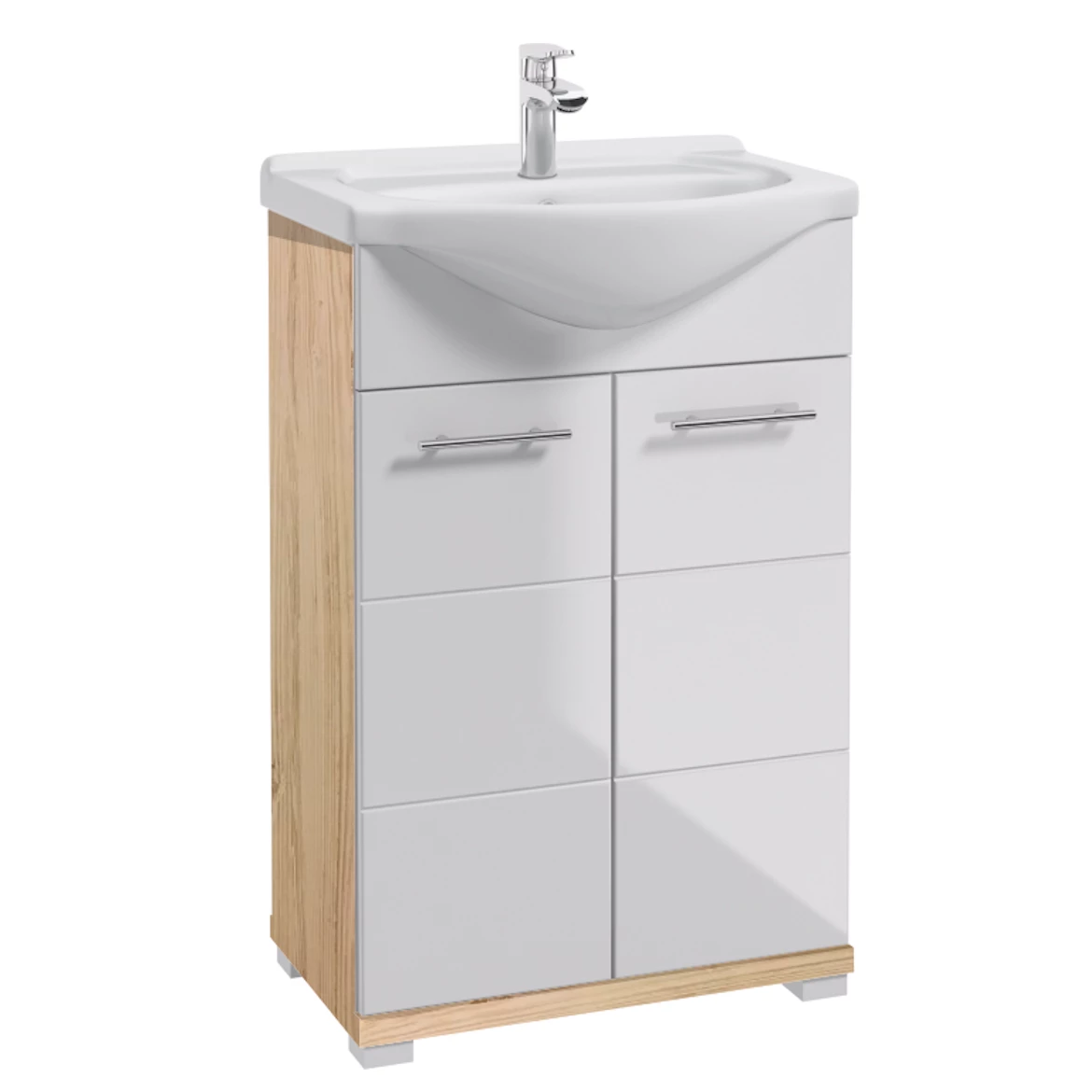 Bari baza za umivaonik 2 vrata sonoma/bela