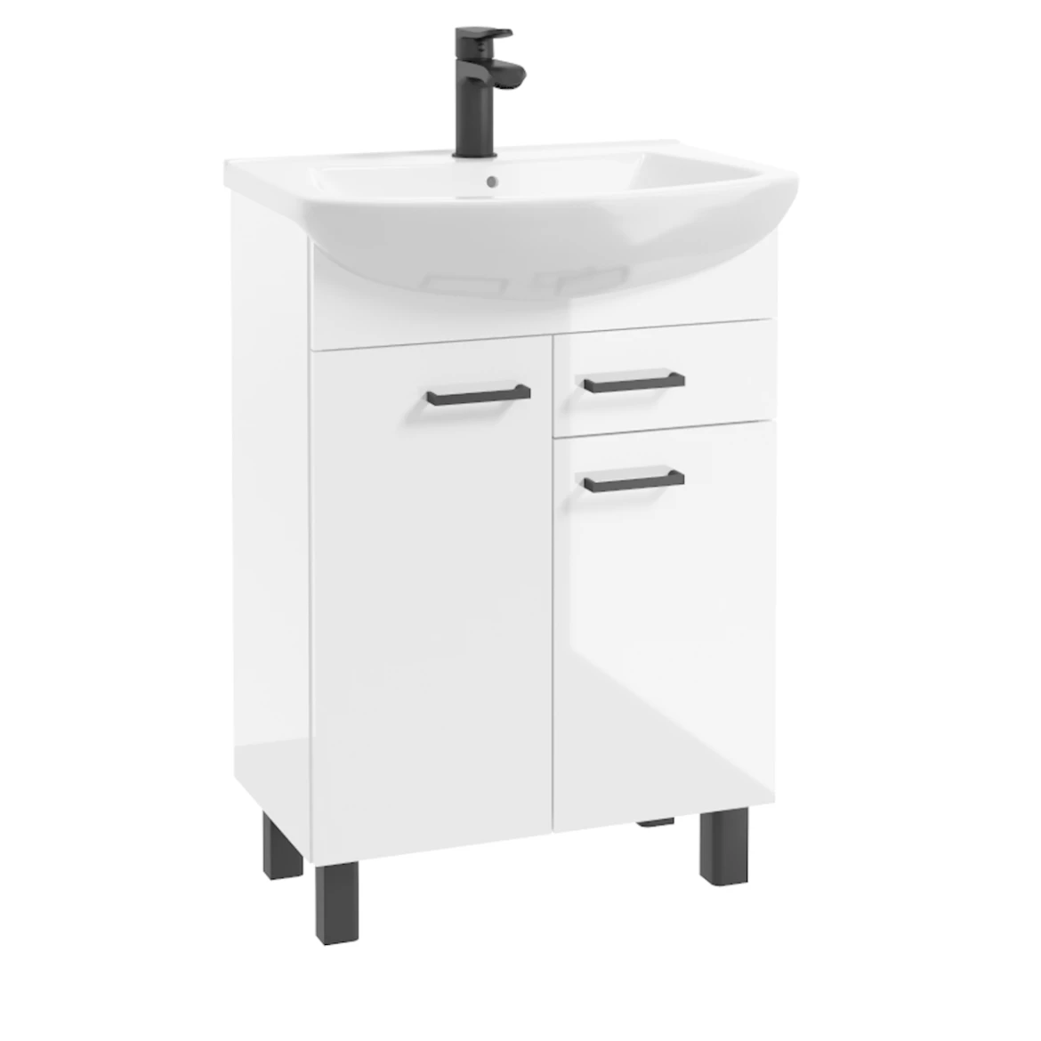 Novelty D50 kupatilski set 50x30x80 cm beli