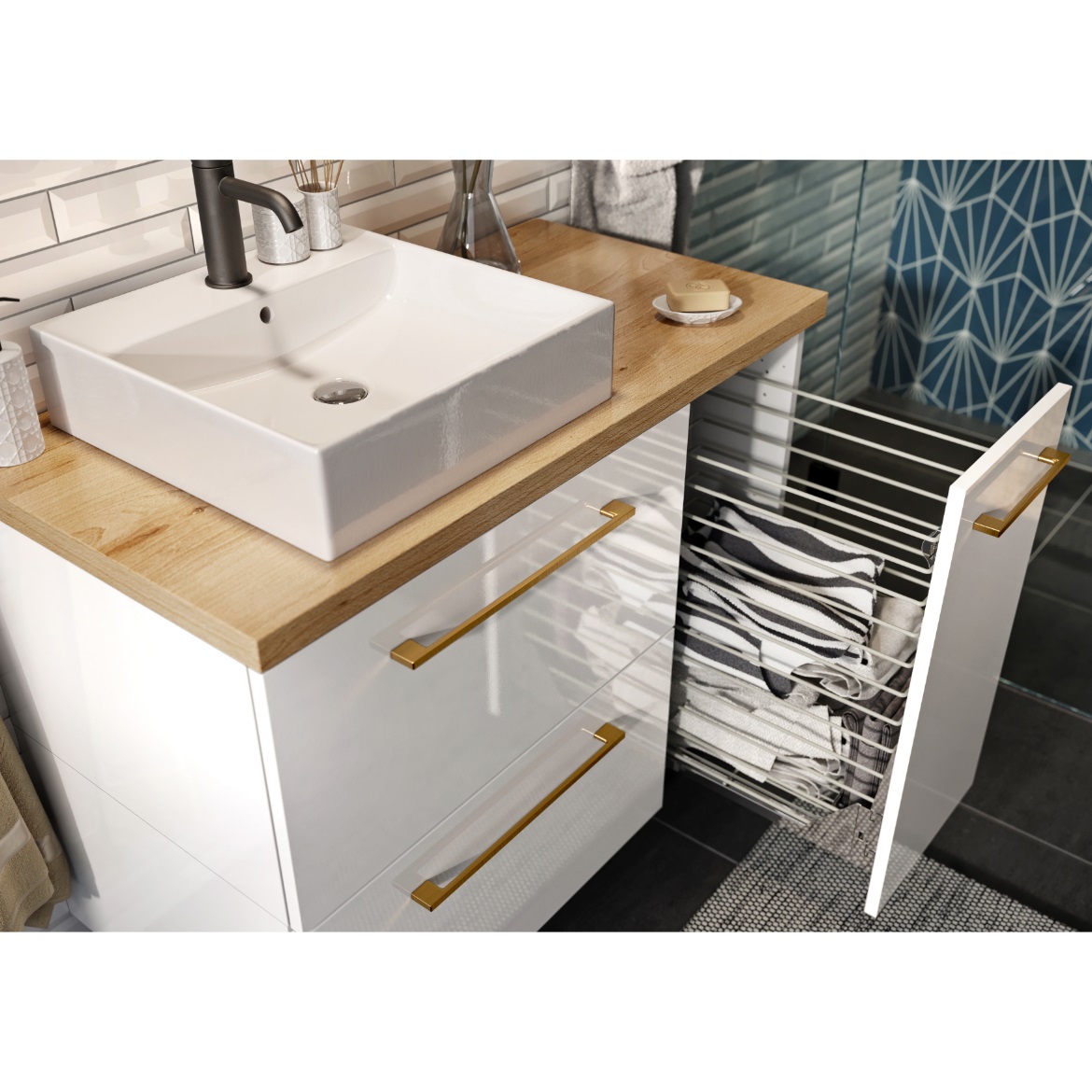 Metro ormaric 1 fioka 60x45x30 cm beli
