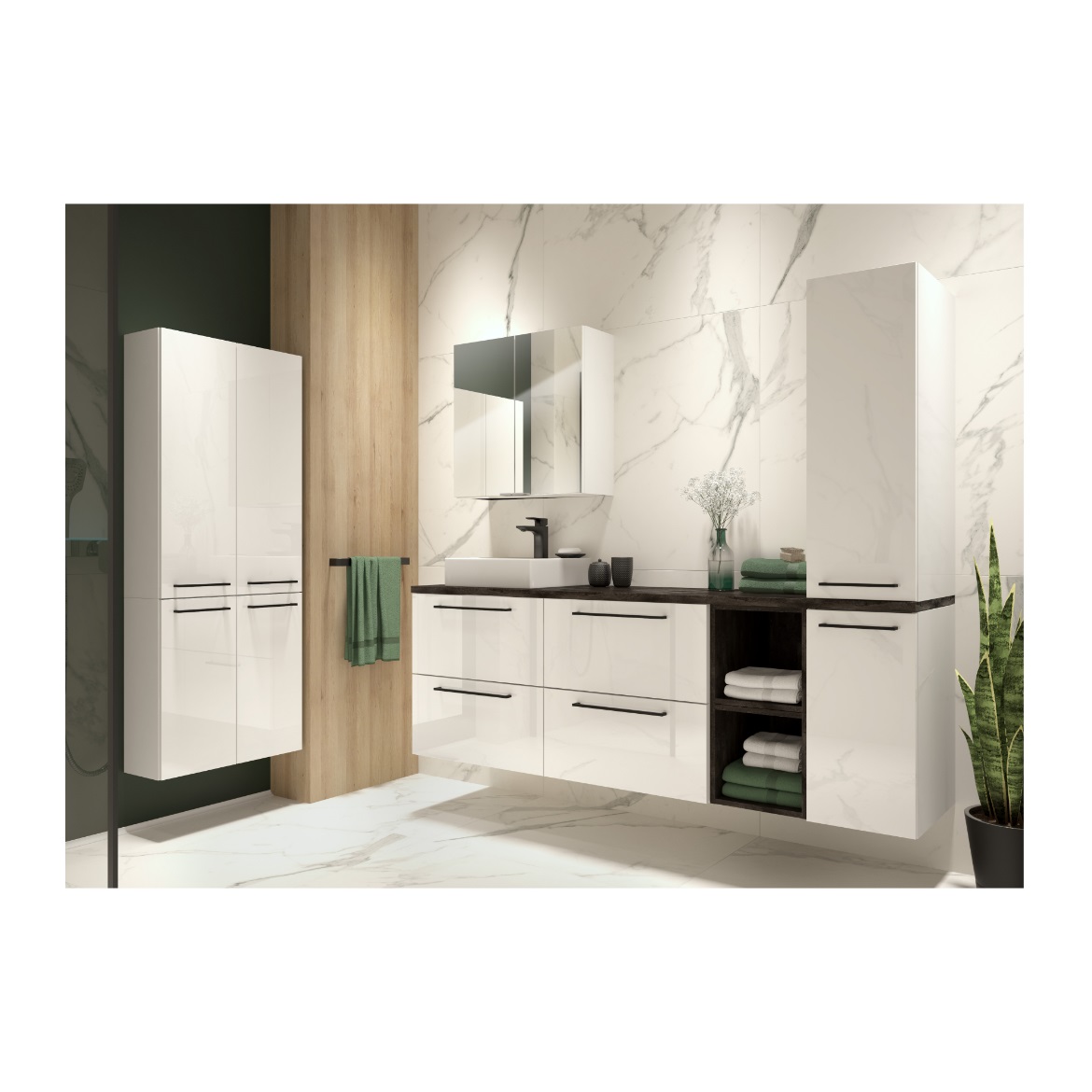 Metro ormaric 2 fioke 60x45x60 cm beli