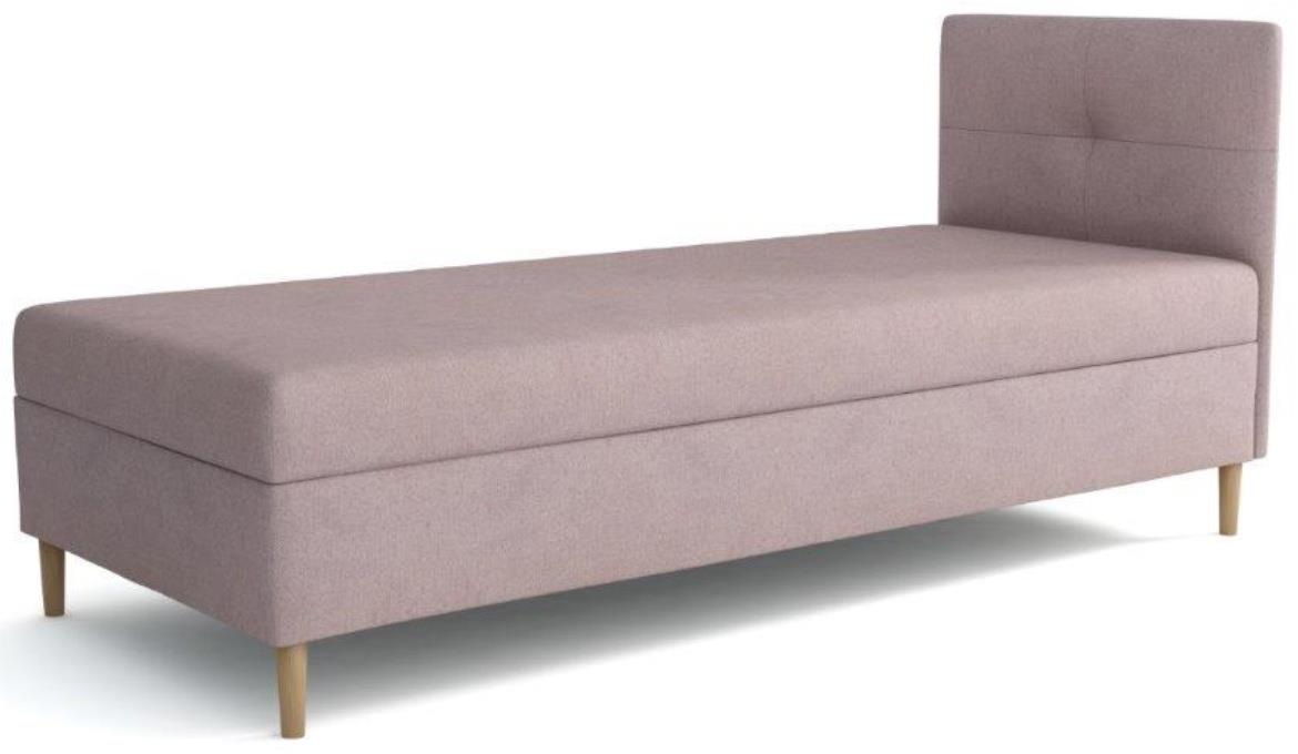 Krevet Enzo sa prostorom za odlaganje desni 92x204x112 cm roze