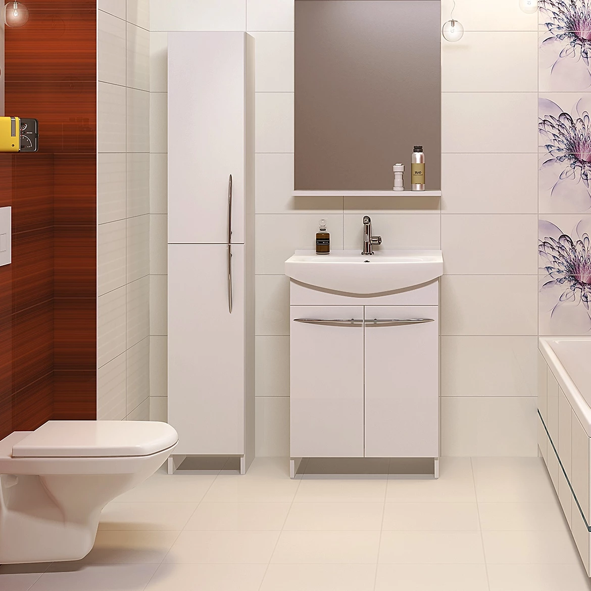 Arsen visoki ormaric 2 vrata 30x30x172,5 cm beli