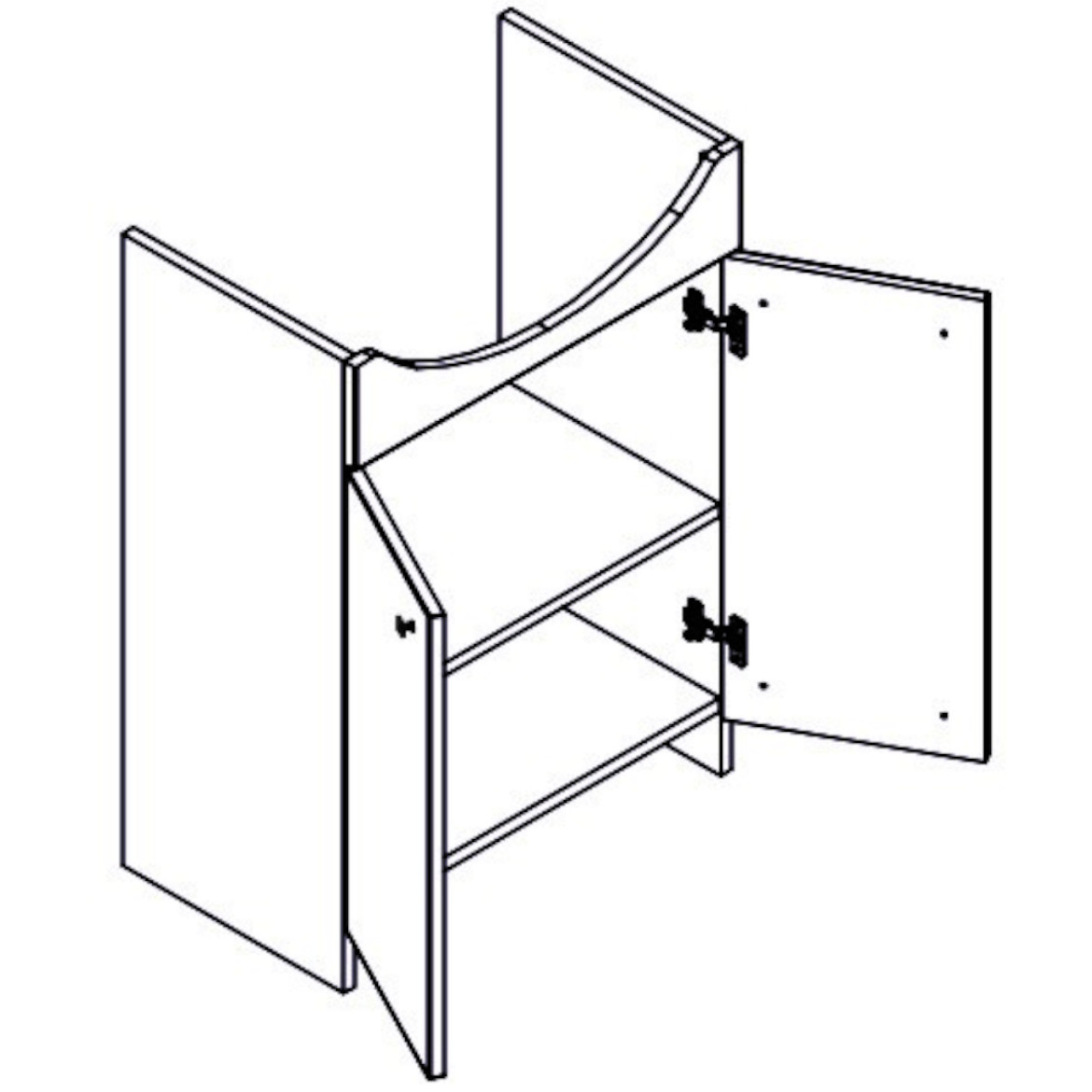 Rubid kupatilski set 60x41,5x83 cm bela