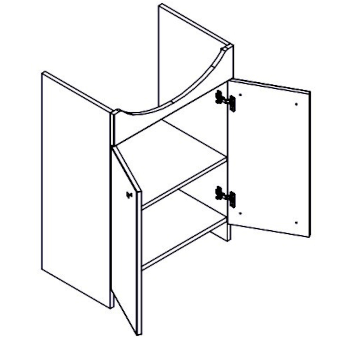 Rubid kupatilski set 60x41,5x83 cm sivi