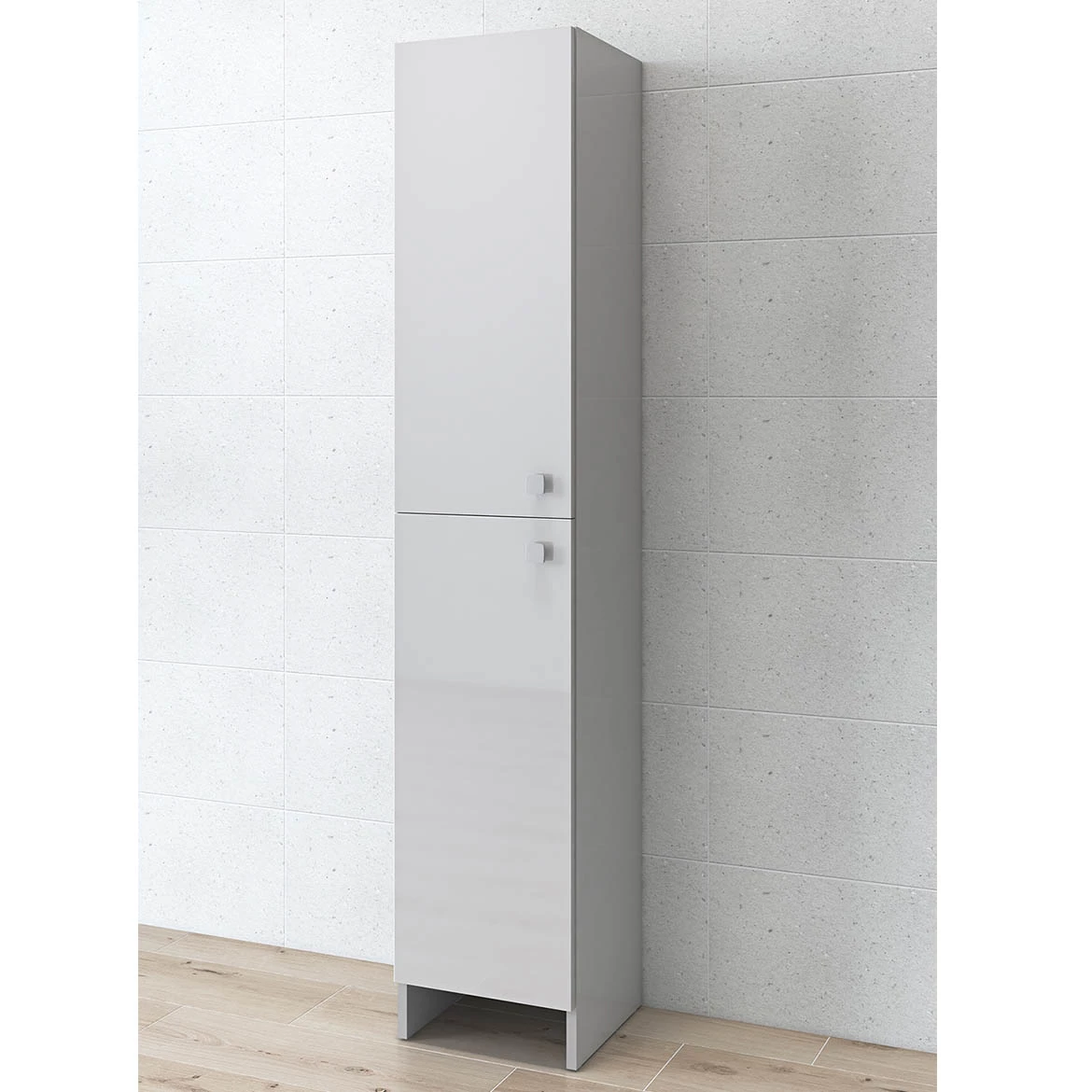 Rubid visoki ormaric 2 vrata 30x30x155 cm sivi