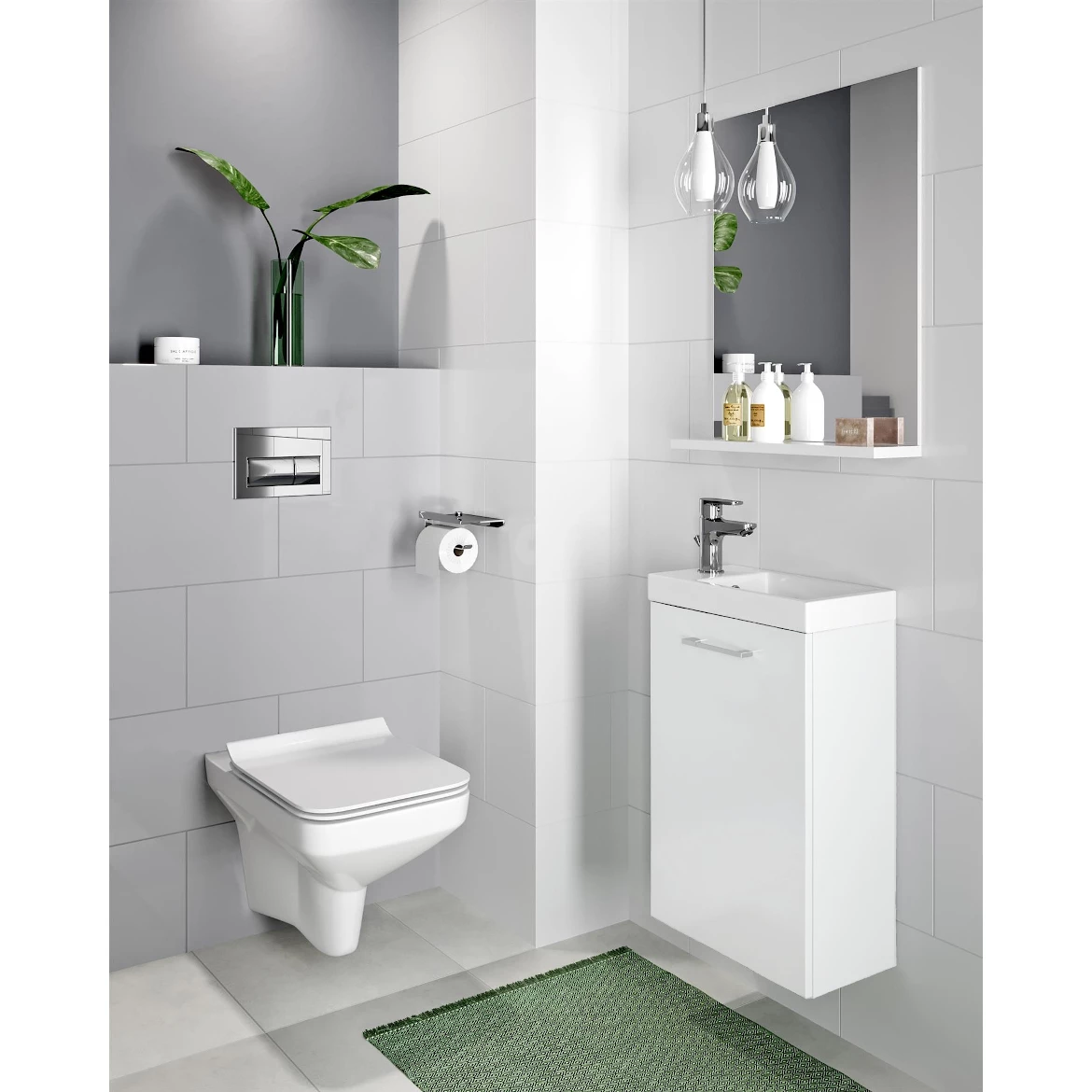 31CE LARA BAZA ZA UMIVAONIK + UMIVAONIK 40X22X72 CM BELA