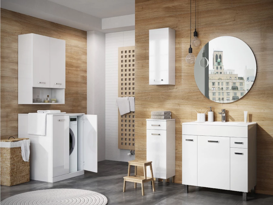 Uno 70 ormaric za veš mašinu 2 vrata 70,2x70x89,6 cm beli