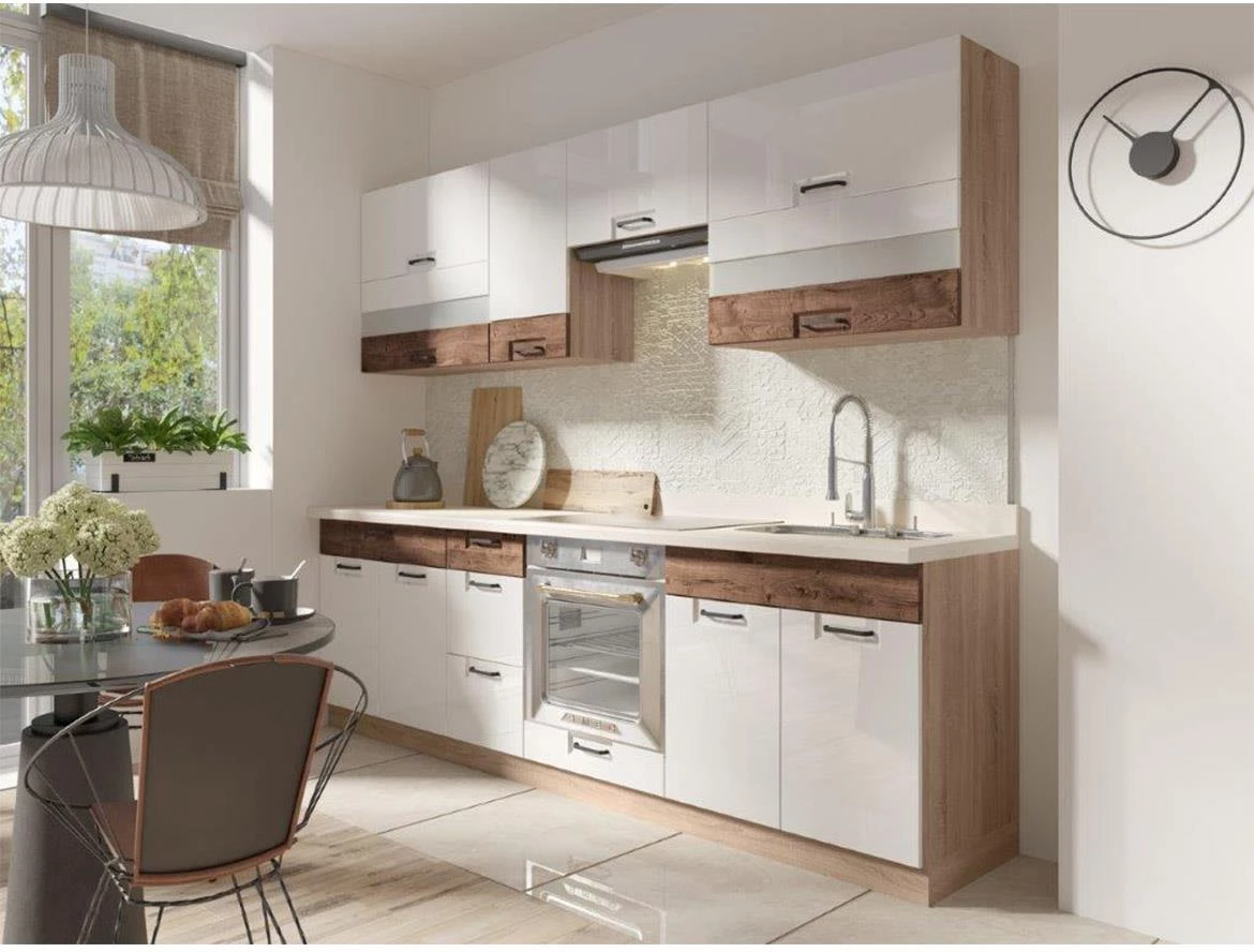 Kuhinjski element Favorit 32g sonoma/bela