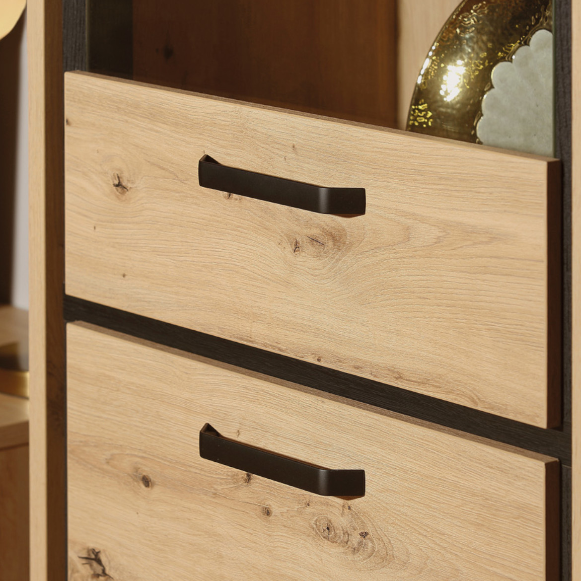 Trondheim zidna polica 140x23,4x29,6  natur (artisan hrast)
