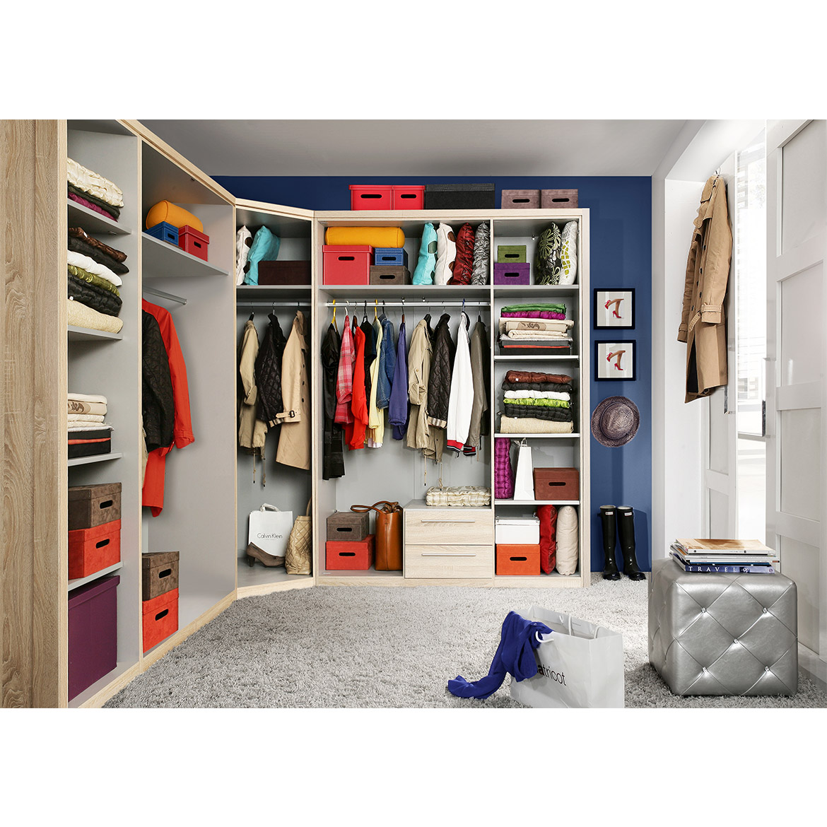 Ormar Cadixo 4 vrata + 2 fioke 200,3x59x213 sonoma