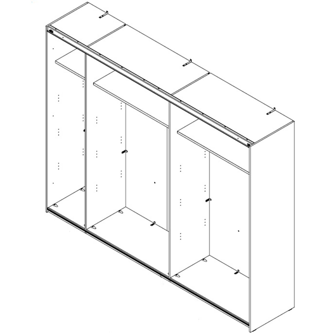 Ormar Jakobina 270x61,2x210,5 cm