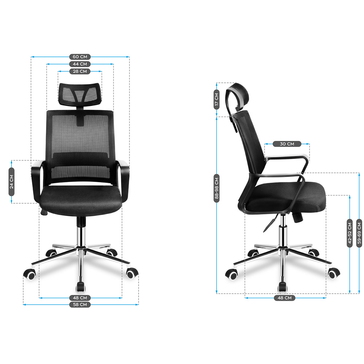 Kancelarijska stolica Markadler Manager 2.1 Black